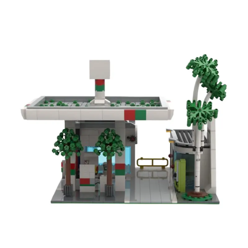 Spot MOC-104373 1294pcs Modern Architecture DIY Small Particle Assembly Building Blocks Educational Toy Model Gift Set Ornaments