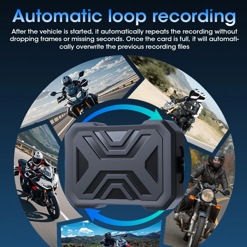 Motorcycle DVR Dual 720P/1080P Recordering Full Body Waterproof Moto Camera WiFi Video Dash Cam Video Recorder Black Box
