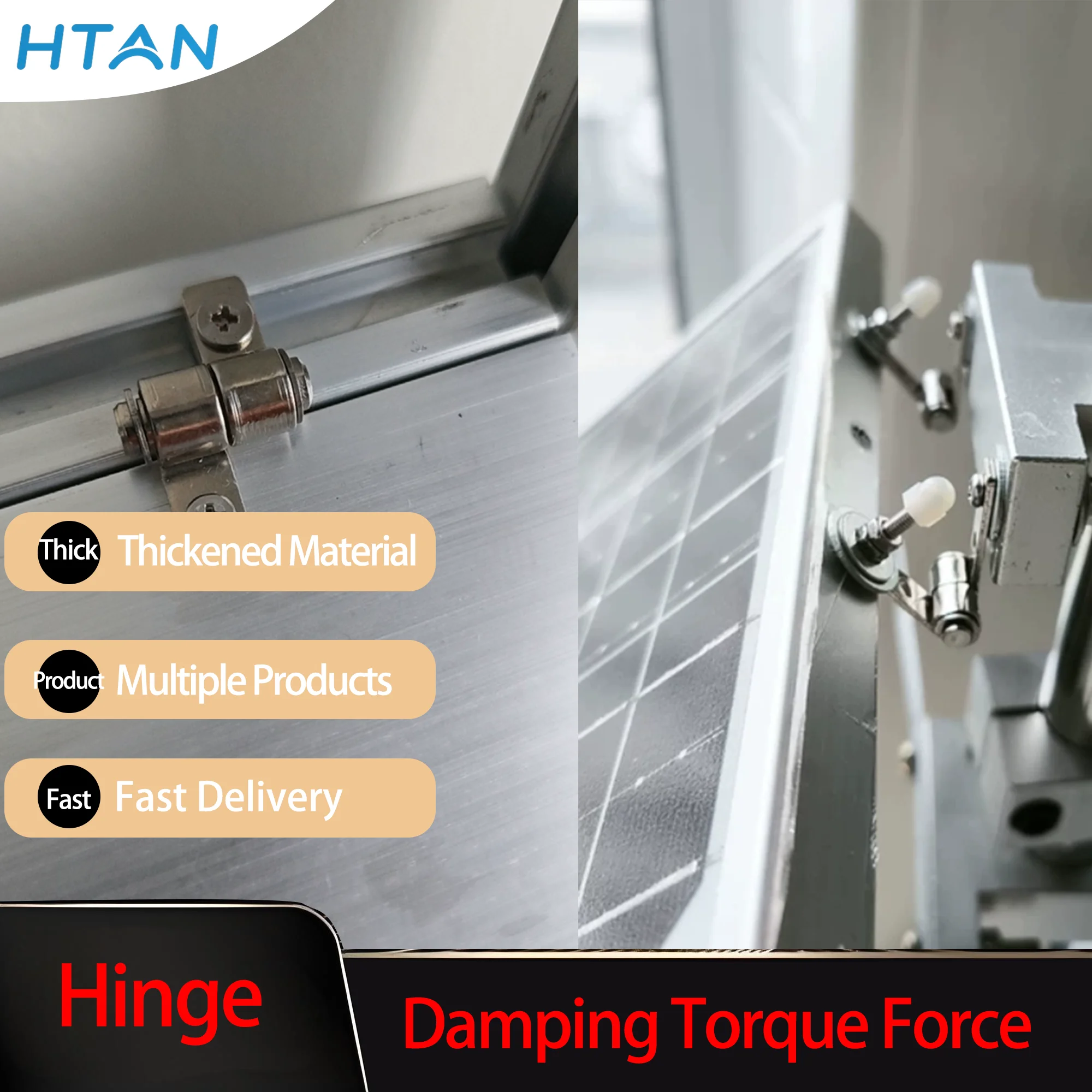 

6pcs Torque Axis Free Stop 360-Degree Hinges with Damping And Positioning for Industrial Medical And Commercial Use