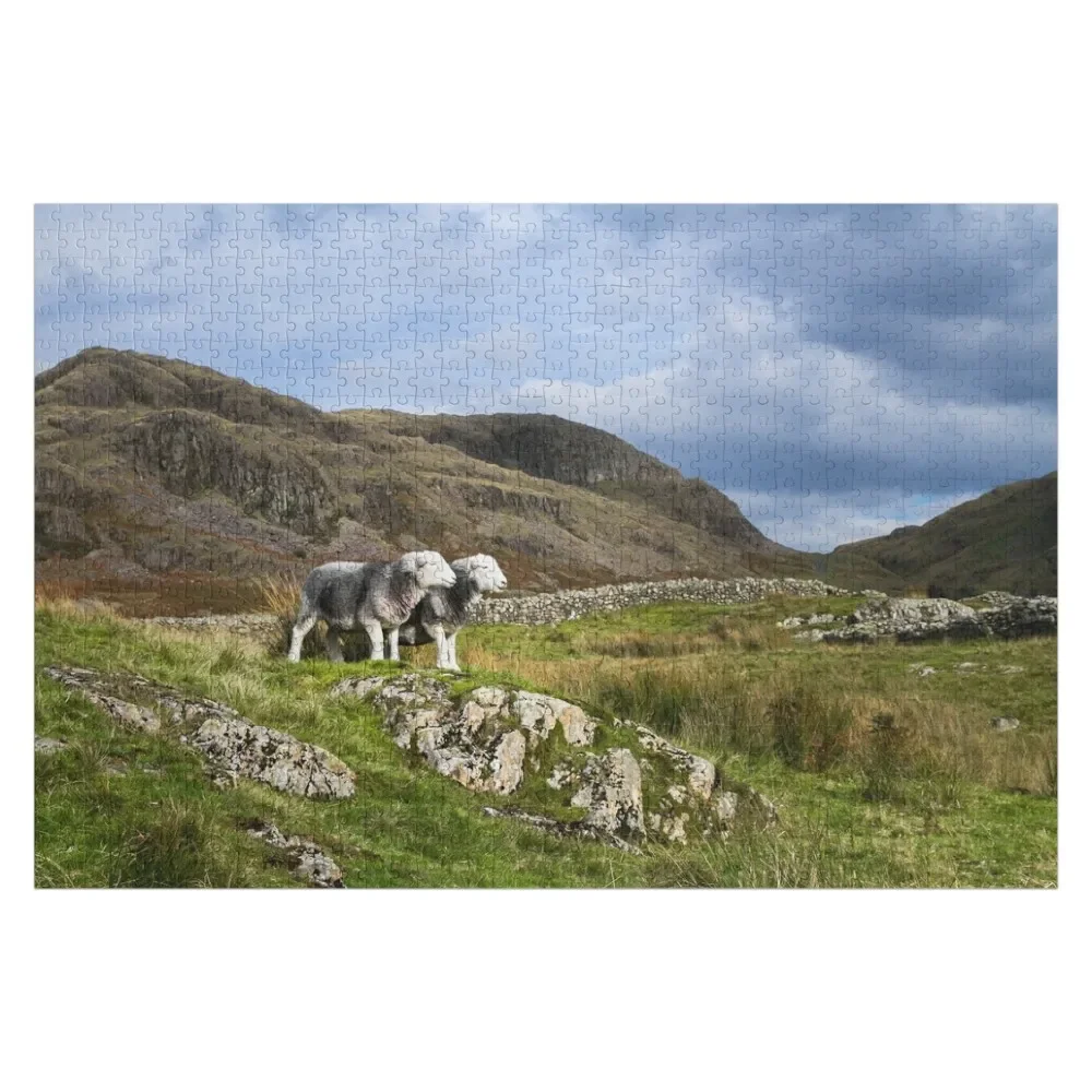 Herdwick Sheep in The Lake District Jigsaw Puzzle Personalised Name Customized Picture Customized Photo Custom Name Wood Puzzle