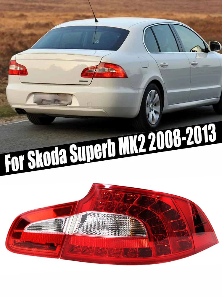 

Автомобильный Стайлинг, задние фонари, стоп-сигнал для Skoda Superb MK2 2008 2009 2010 2011 2012 2013, автомобильные аксессуары