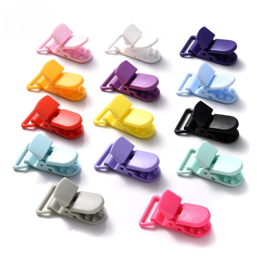 10Pcs Fixed Button Baby Pacifier Clips Chains Anti-drop Buckle Strap for Pacifier Baby Feeding Gift