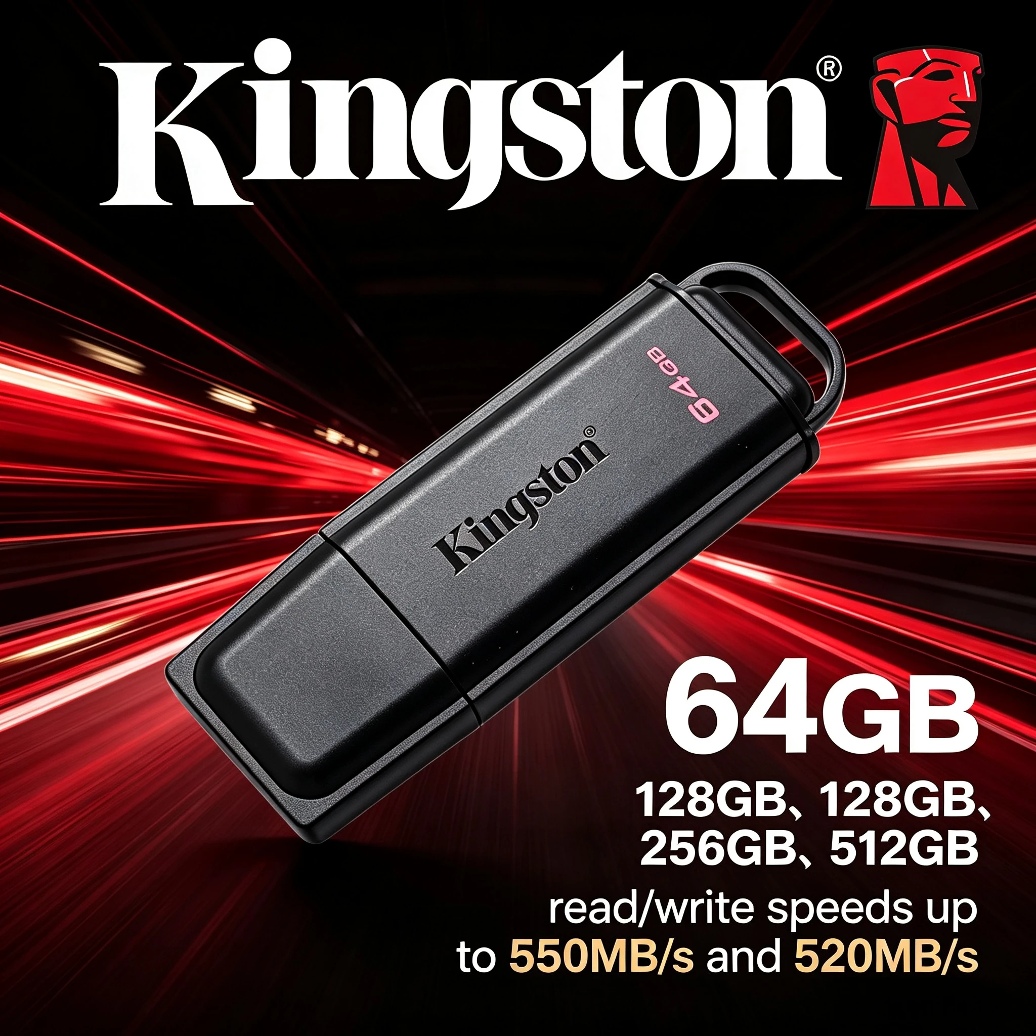USB 3.2 Kingston DataTraveler Exodia Flash Drive 64GB 128GB 256GB 512GB DTXG2 Pen Drive U Disk Memory Stick for PC Pro Transfer