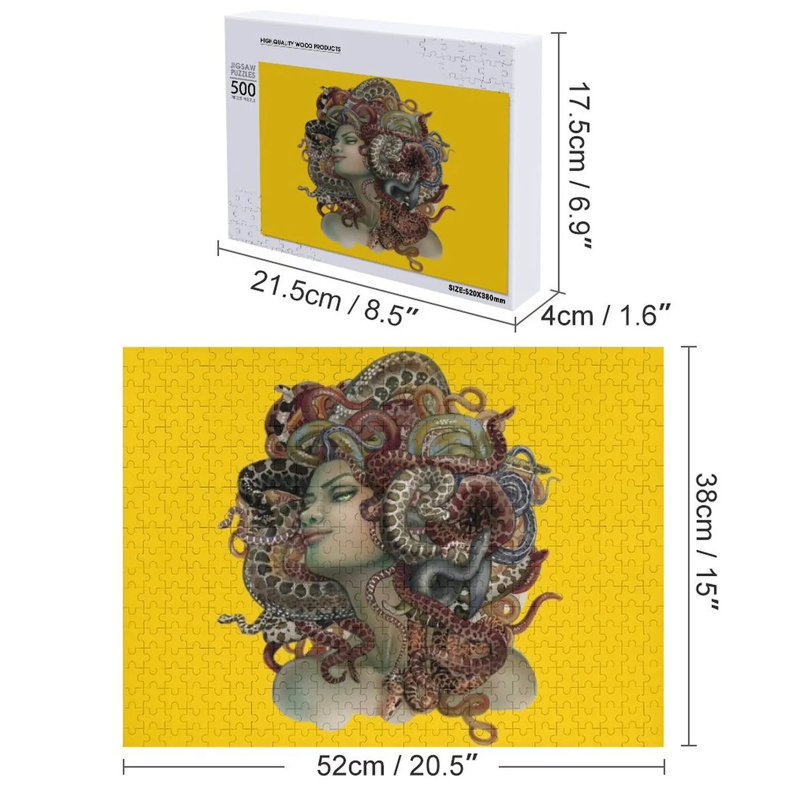 Medusa Jigsaw Puzzle Custom Kids Toy Game Children Personalised Jigsaw Puzzle