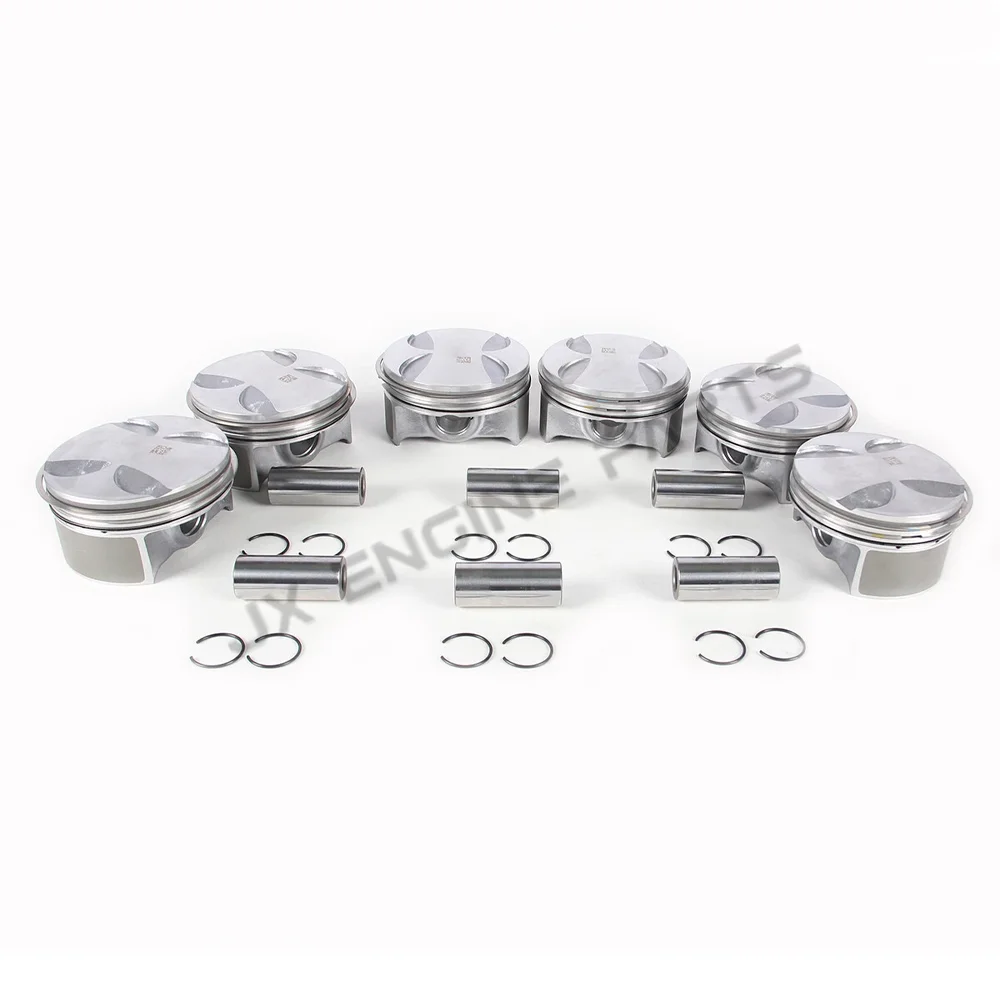 M272 Engine Piston & Piston Ring Set STD 0.5 For Mercedes-Benz 3.5 C350 CLC350 CLK350 CLS350 E300 E350 ML350 R350 SL350 3.5L GAS