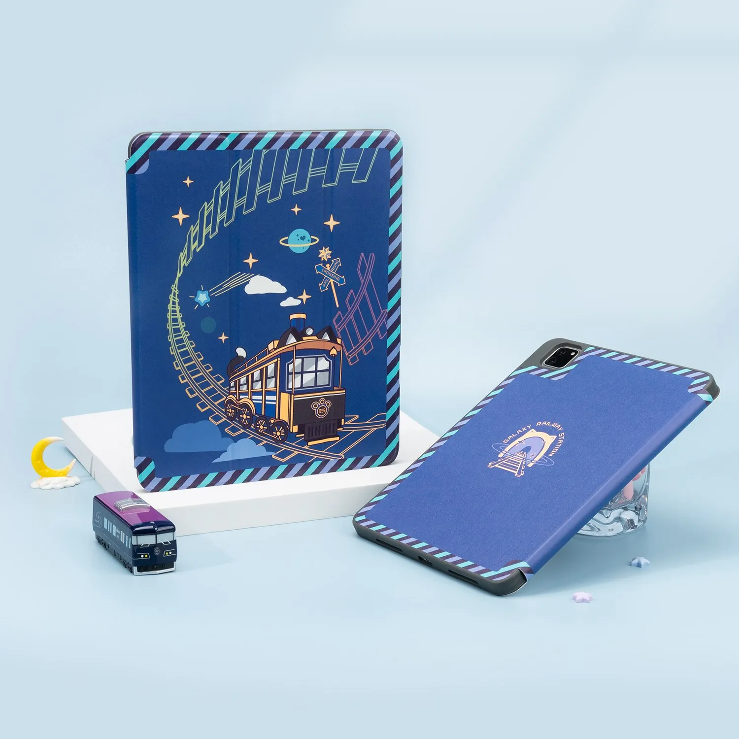 GeekShare 아이패드 프로 보호 케이스, 귀여운 만화 풀 커버 하드 쉘, 낙하 방지 방수 케이스, 펜 슬롯 포함, 신제품