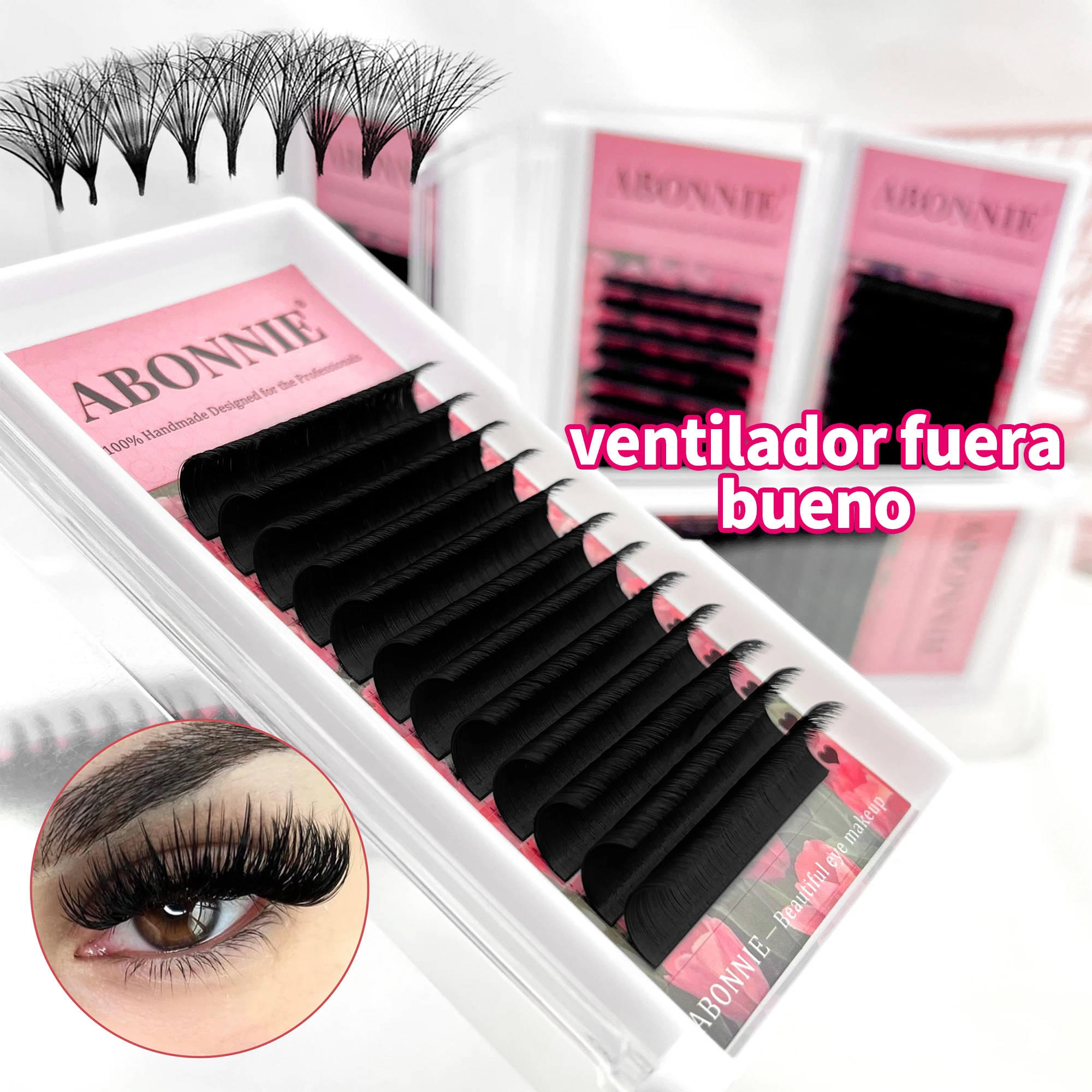 ABONNIE Cashmere Eyelashes Easy Fans Wires Extension Bloom Auto Fans Eyelash Mega Volume Lashes Natural Volume Eyelash