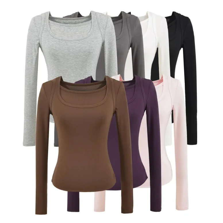 

Women Vintange Two Fake Long Sleeve Top Tee Tshirt