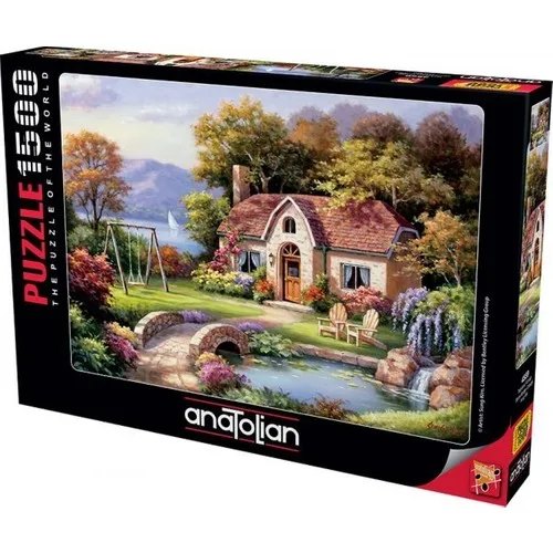 Anatolian-Stone Bridge Mansion Stone Bridge Cotage 1500 Piece Jigsaw Puzzle