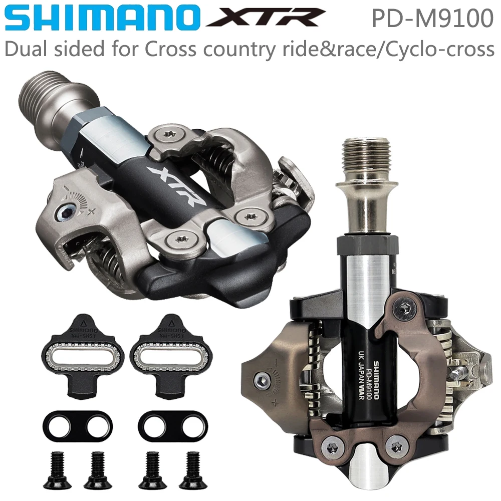 

SHIMANO XTR PD-M9100 SPD Bicycle Pedal Dual Sided for Cross Country Ride Race Short Axis for Mountain Bike Cycling Parts