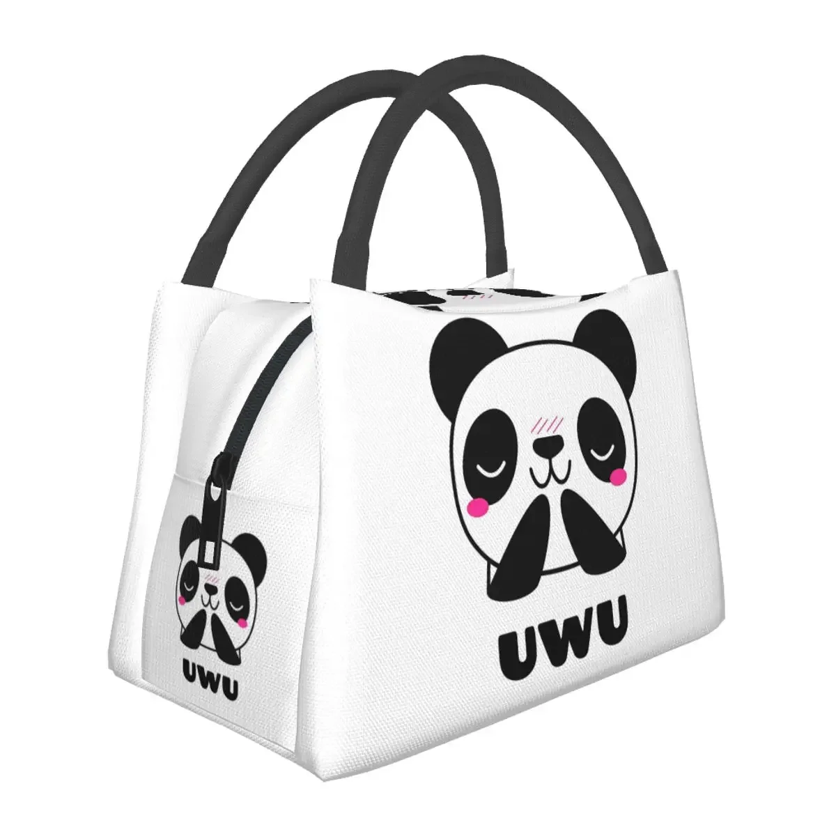 Kawaii Cute Panda Uwu Baby Clothes Lunch Bags Bento Box Resuable Lunch Tote Picnic Bags Thermal Bag for Woman Student Office