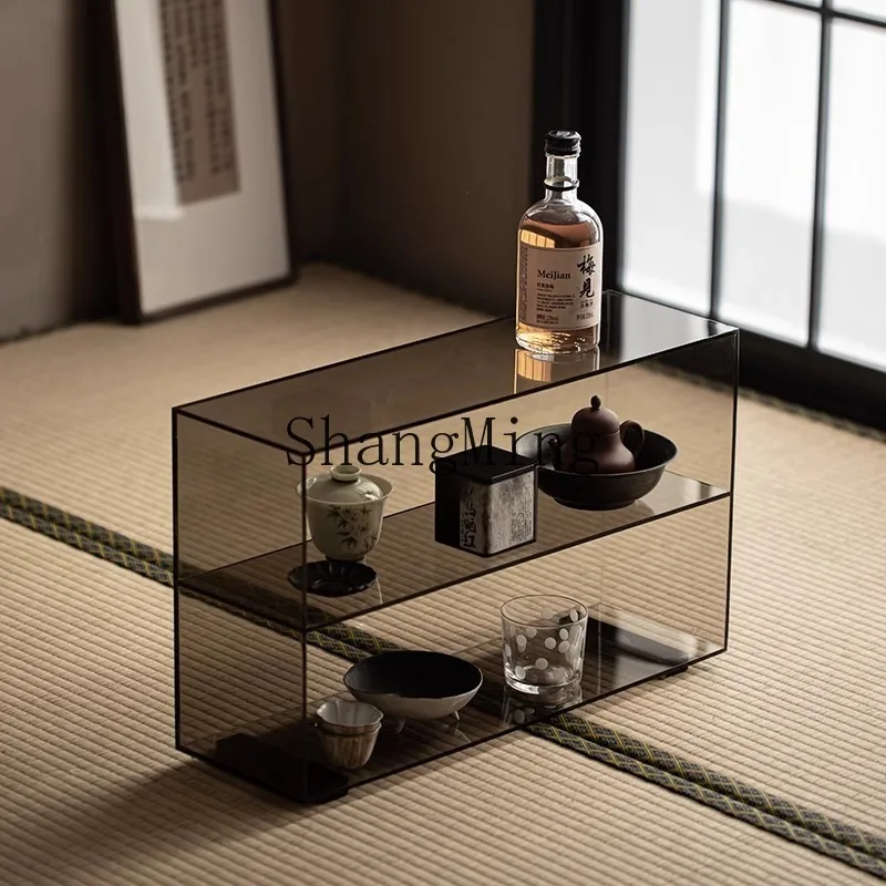 

FG light Luxury Acrylic Transparent Teapot Household Tea Set Display Rack Bogu Rack Desktop Shelf