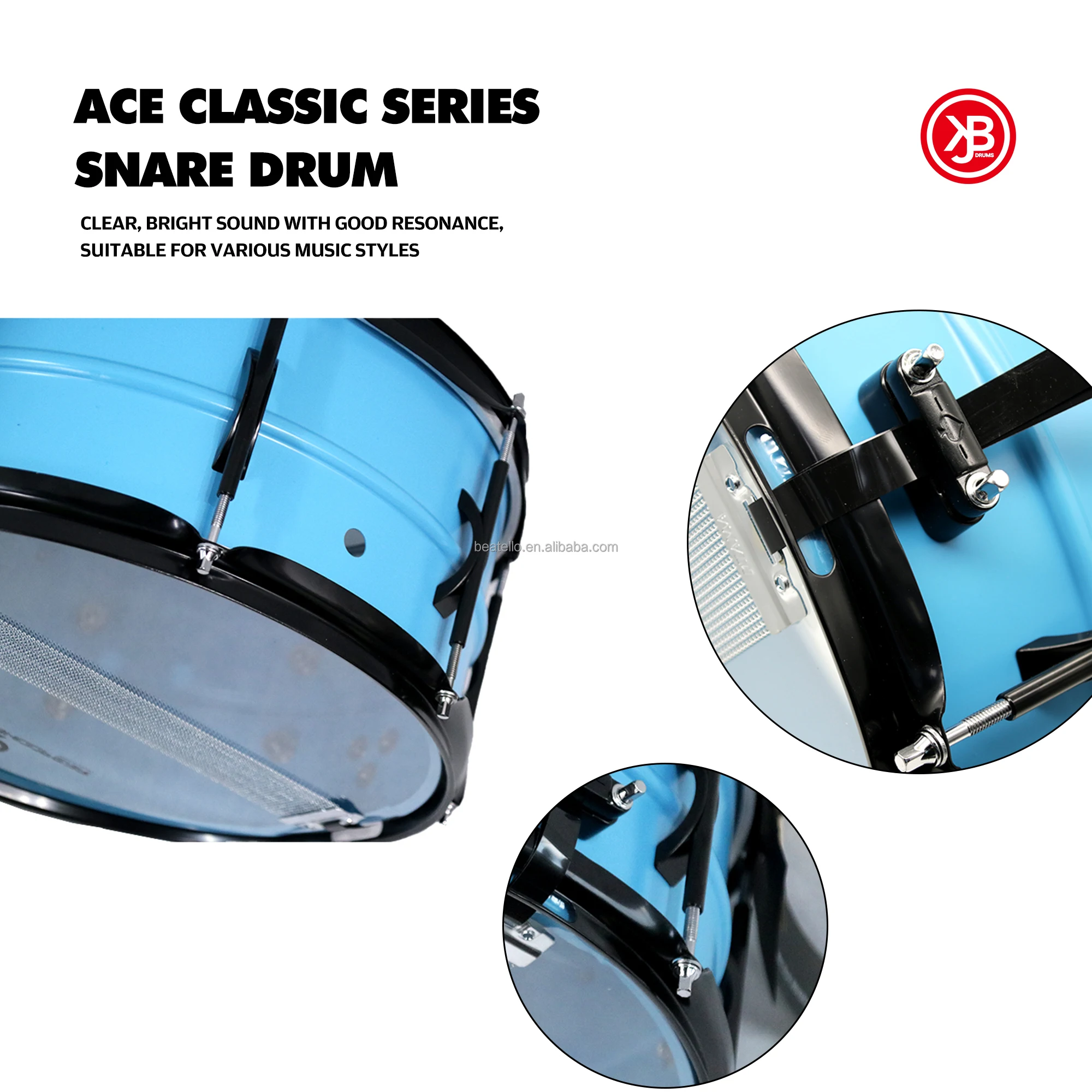 

High Grade Electric Drum Set Mesh Head 5 Drums 3 Cymbals Electronic Drum Kit With Sound Module For Recording Training