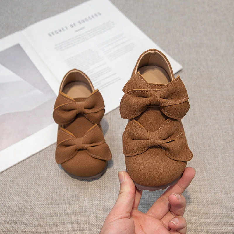 

Girls Ballet Shoes with Bow-knot Children Casual Shoes Breathable Non Slip Soft Soled Kids Flats Spring Autumn 2025 Kids Shoes