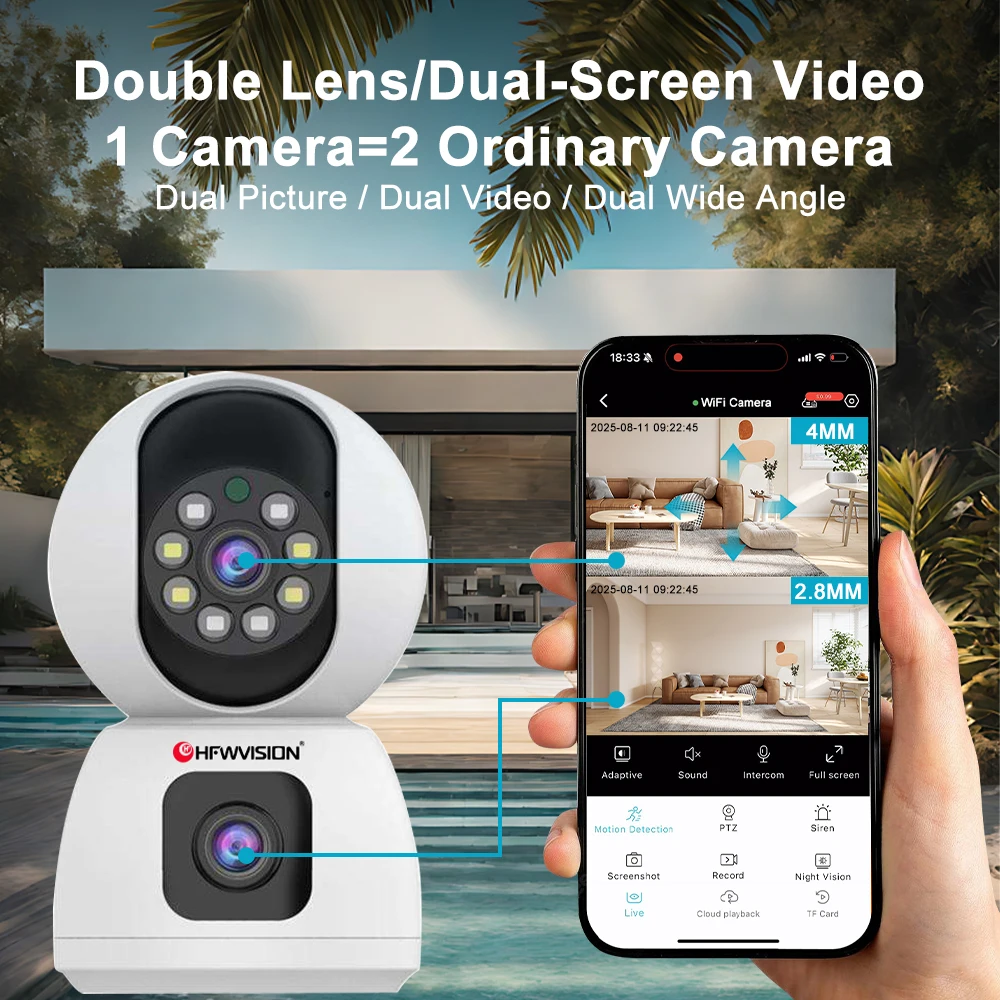 Caméra de sécurité WiFi HD 6MP - Cctv Camera System 8 Camera Wireless avis et prix