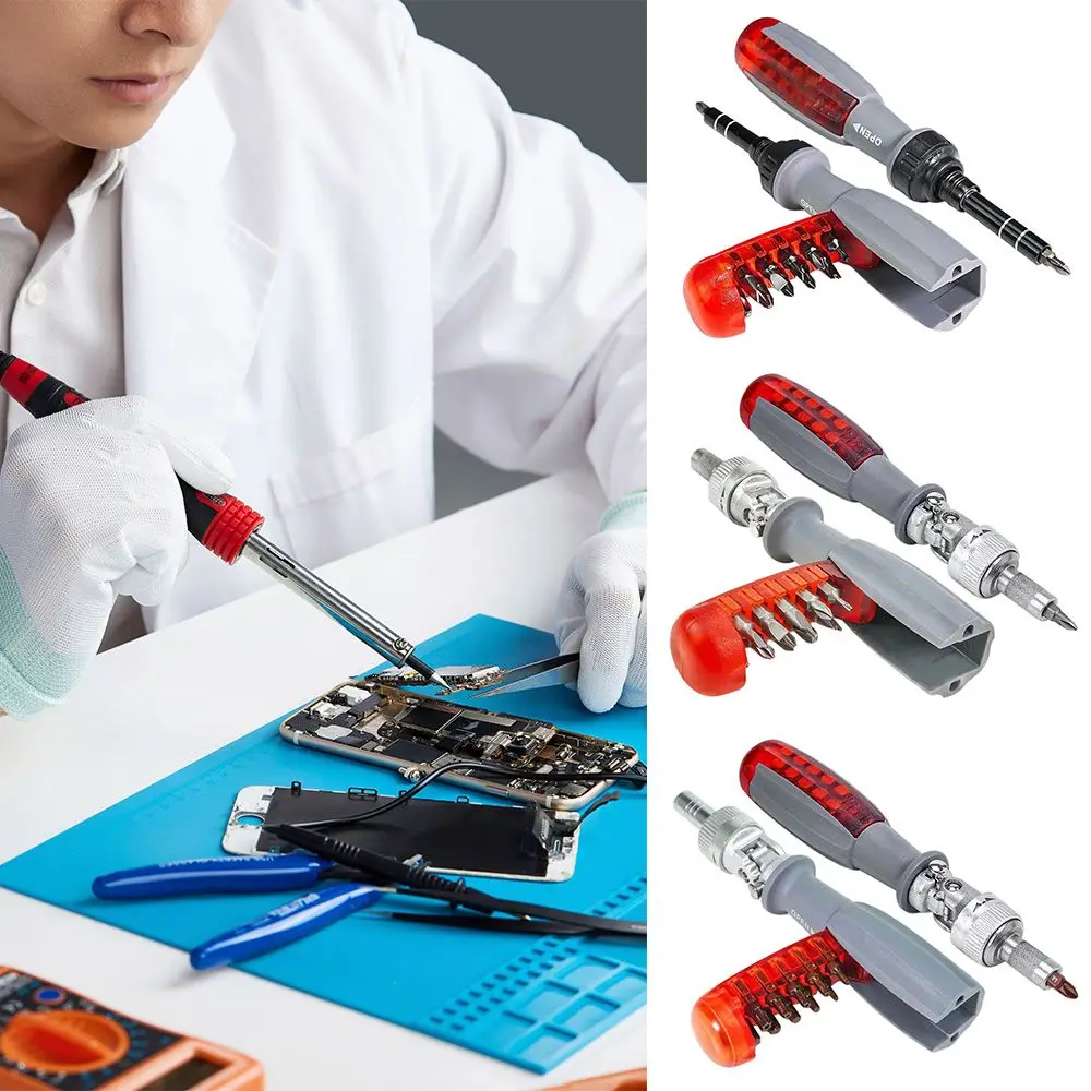 

Household Hand Tools Bit Head Screwdriver Set Ratchet Screwdrivers Telescopic Screwdriver Combo Set