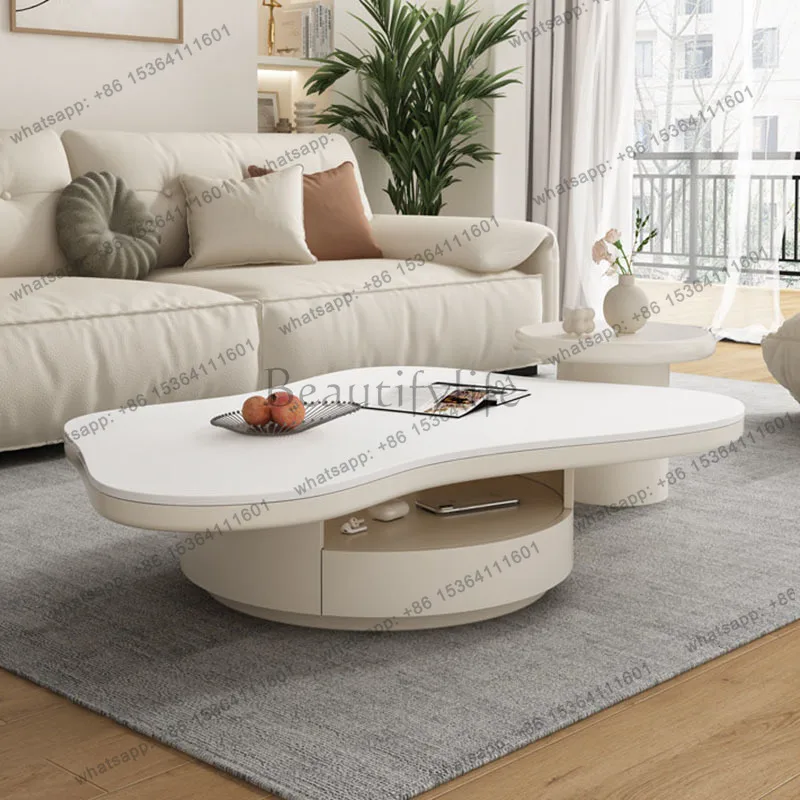 Mesa de centro sencilla y minimalista, estilo moderno, decoración de estilo francés, mesa de centro de diseño francés, muebles para sala de estar