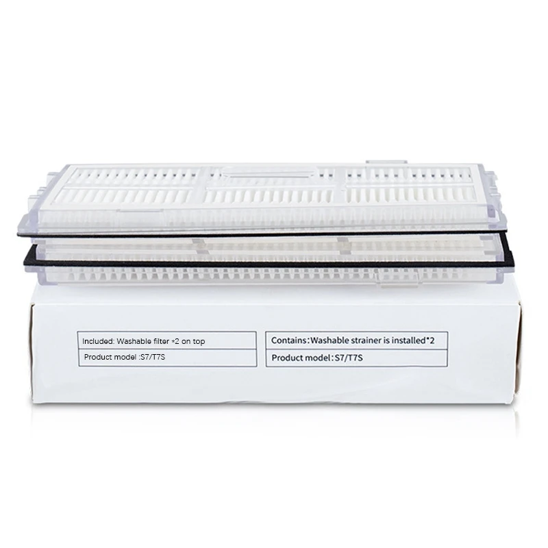 Filter Washable For Xiaomi Roborock S7 T7S T7 Plus Vacuum Cleaner Replacement Accessories 12 Pcs