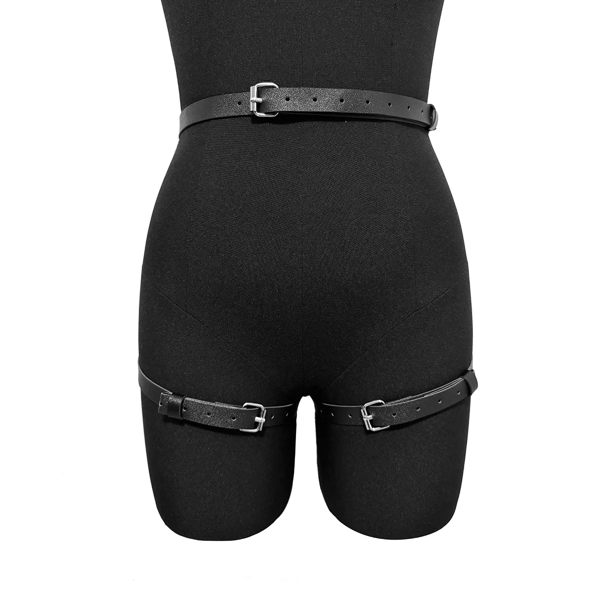 Women Sexy Leg Harness Garter Bondage Body Harness Leather Lingerie Thigh Garter Goth Hip Belt BDSM Fetish Adult Erotic Clothing