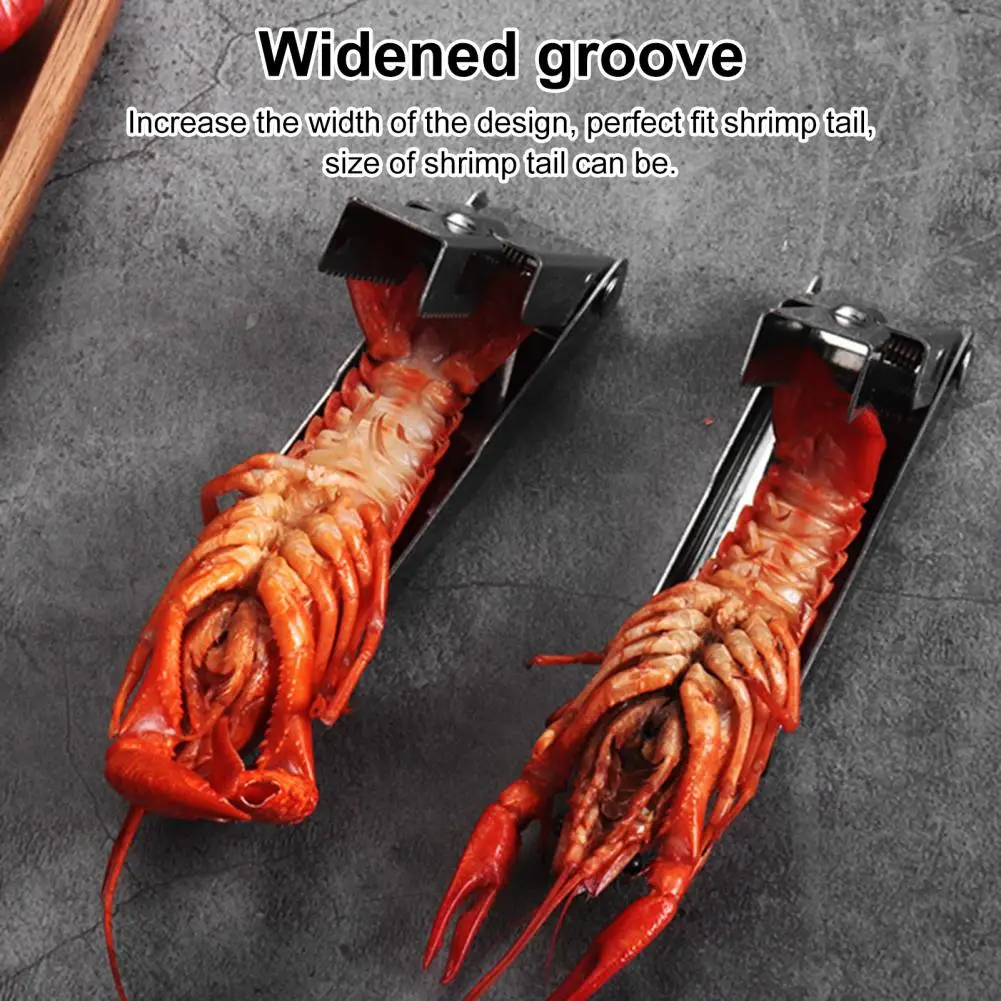 Efficient Crayfish Er Stainless Steel Crayfish Peeler Tool Easy Crawfish Tail Remover Device Compact Seafood Shucker for Shrimp