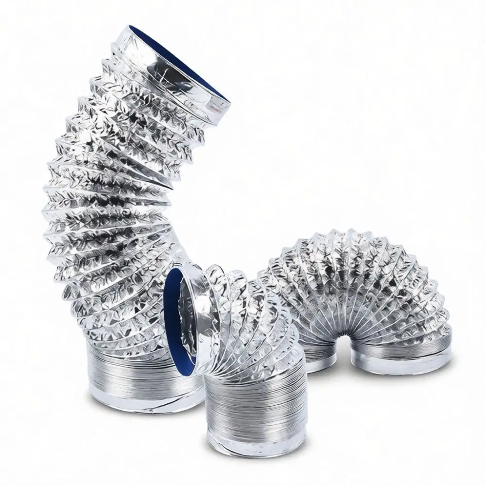 Thickened Aluminum Foil Ducting Flexible Hose For Kitchen Range Hood Exhaust System Ventilation Air Pipe Extensible