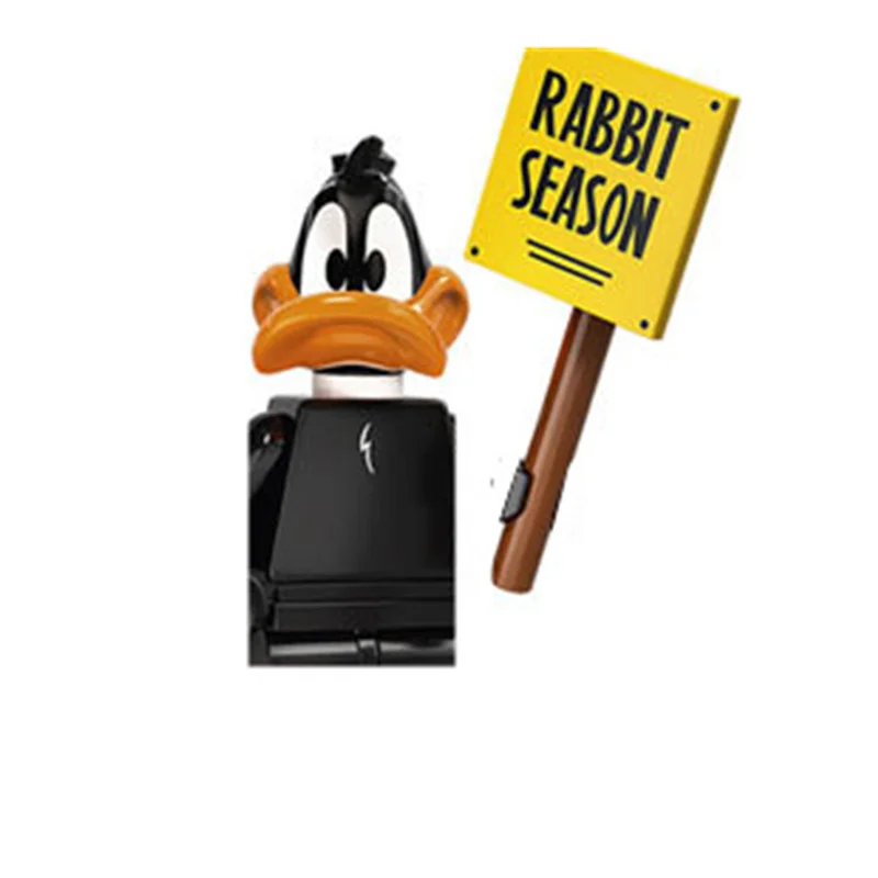 Cartoon Bunny Daffy Porky Pig Anime Mini Action Toy Figures Building Blocks Assemble Toys Bricks Girl Kids Birthday Gifts