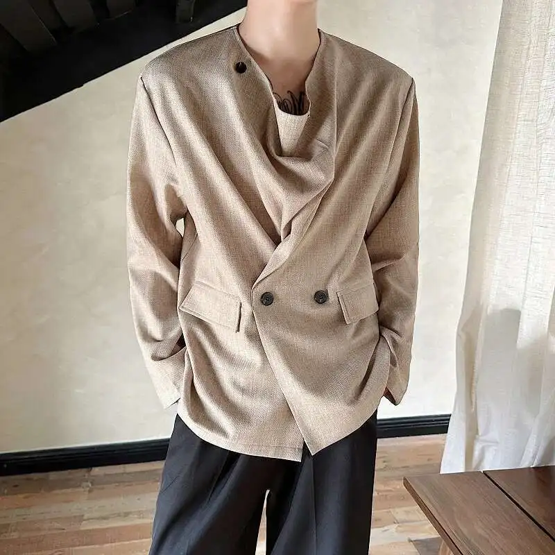 LUZHEN Casual Personalized Suit Original Tops Spring Jackets Pullover Trendy Plain Thin Long Sleeve Shirt 2026 New Coats JY9143
