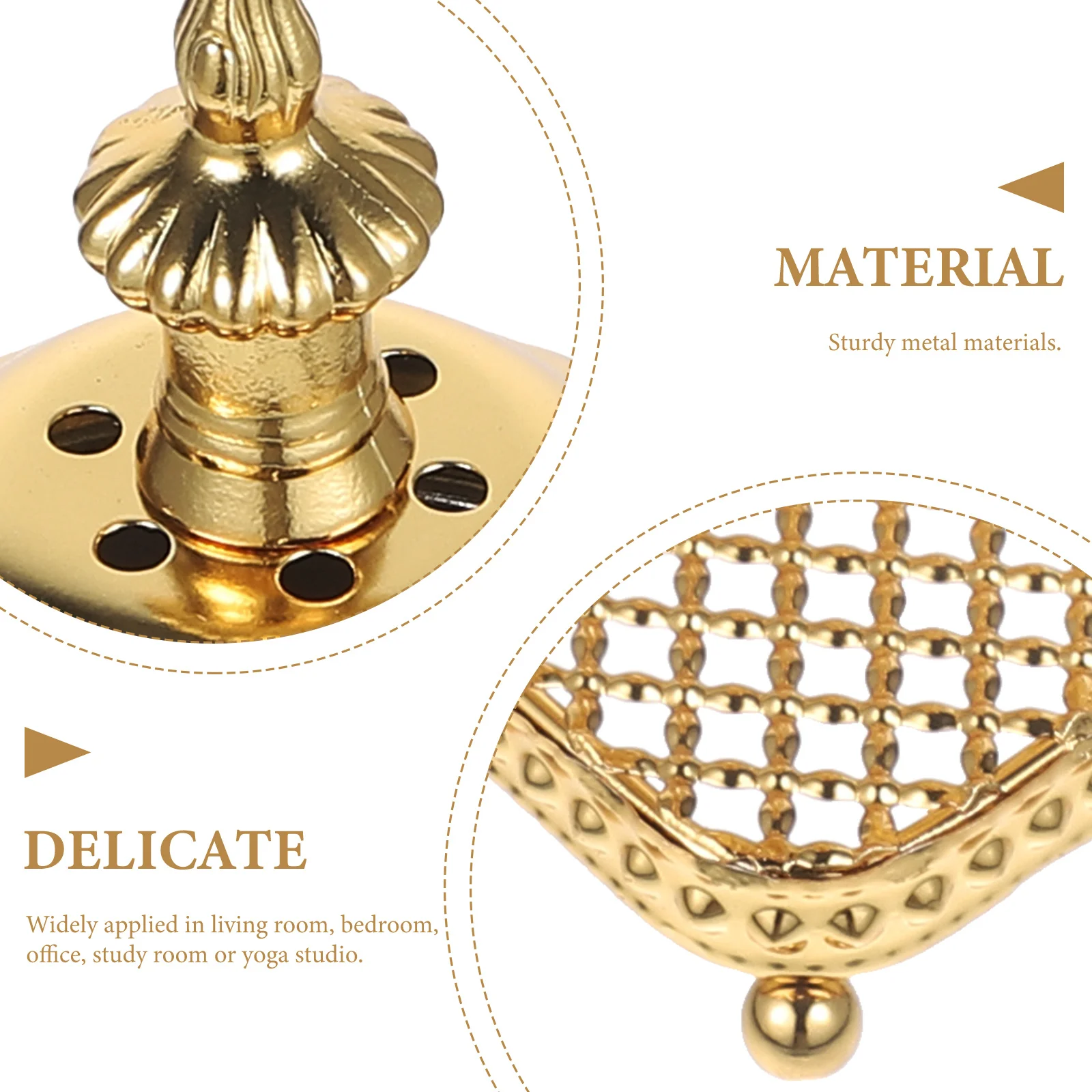 

1pc Small Metal Incense Burner Arab Style Censer For Yoga Studio Home Decor Desktop Incense Holder Middle East Censer