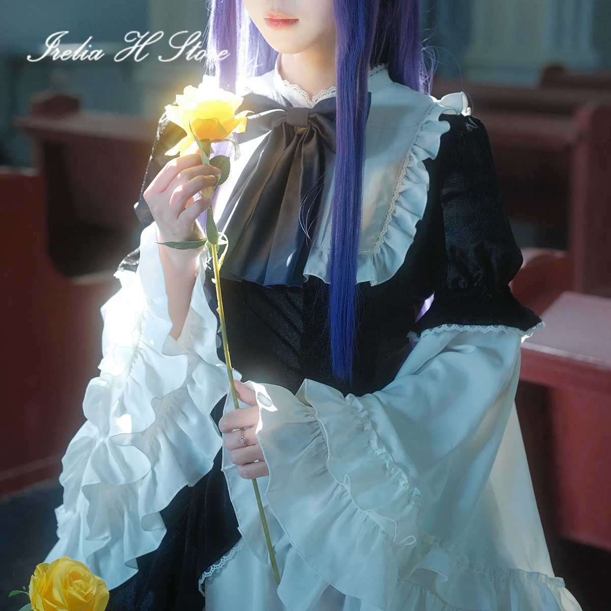 Irelia H Anime Bernkastel When They Cry Bernkastel  Cosplay Costume Anime Bernkastel lolita dress female Halloween Costume
