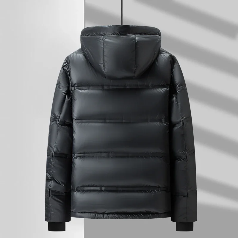 Black Gold Short Down Jacket Designer Clothes Men Luxury Hooded Short Lightweight Padded Men's Jacket Duck Padding Coat