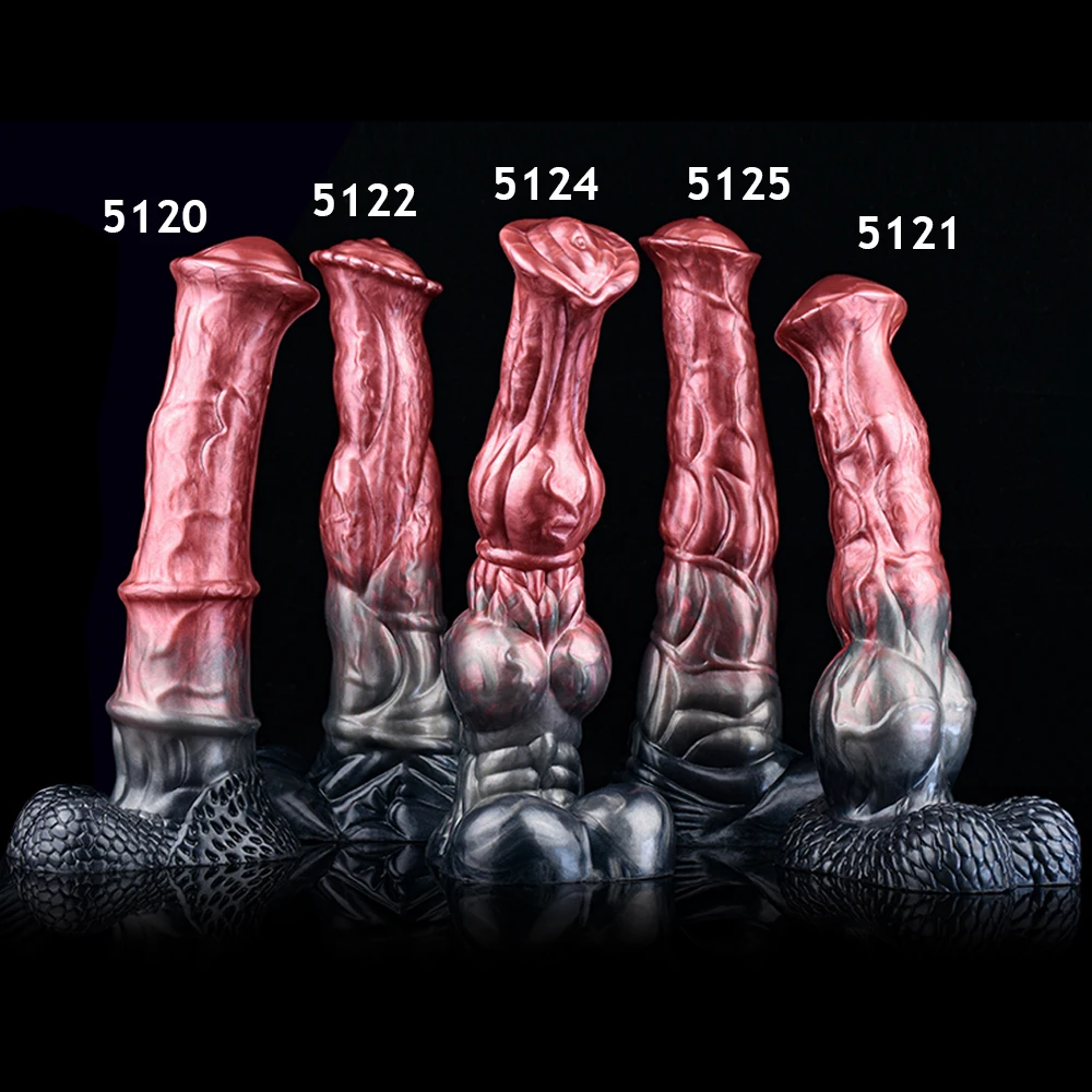 NNSX Silicone Horse Dildo Long Penis Anal Plug Huge Knot G-spot Vaginal Stimulator with Suction Cup Adult Sex toy for Women Men view 6