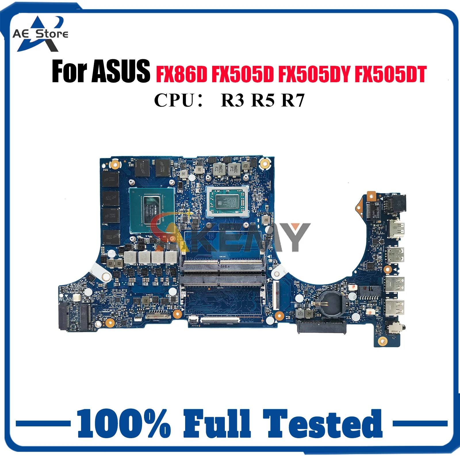 FX505DU Laptop Motherboard For ASUS TUF Gaming FX505GU FX505GM FX86FE FX86FD FX505 FX505GV Notebook Mainboard With  R3 R5 R7 CPU