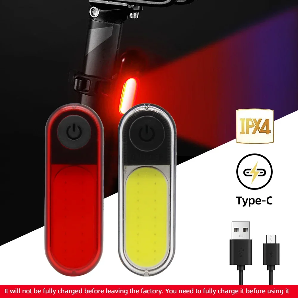 Bicycle Light Mountain Bike Tail Light Night Riding USB Charging Flashing  Night Riding Warning Flash Bicycle Rear Light Xoss