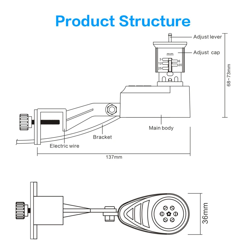 Rain Seer Wired Rainfall Sensor Home Garden Connected Devices Kit Irrigation Water Timer Can Connect Electromagnetic Valve