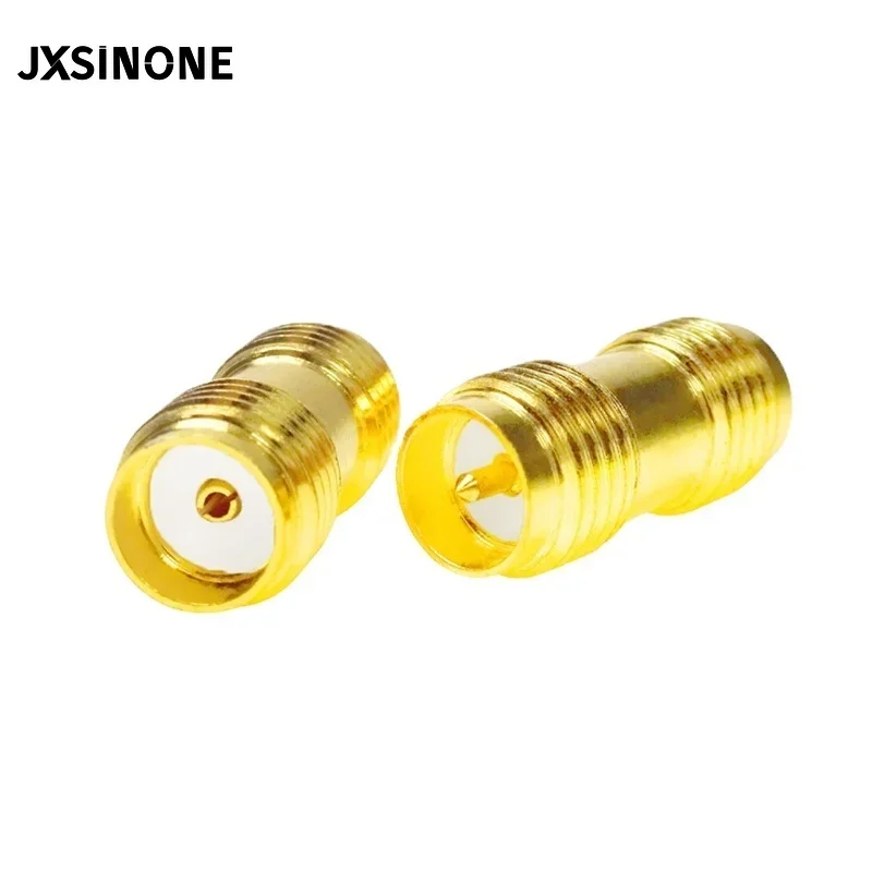 Imagem -03 - Jxsinone Adaptador Sma Adaptador rp Sma Fêmea Pino para Sma Fêmea Pino Conector Duplo Reto de Cobre Banhado a Ouro