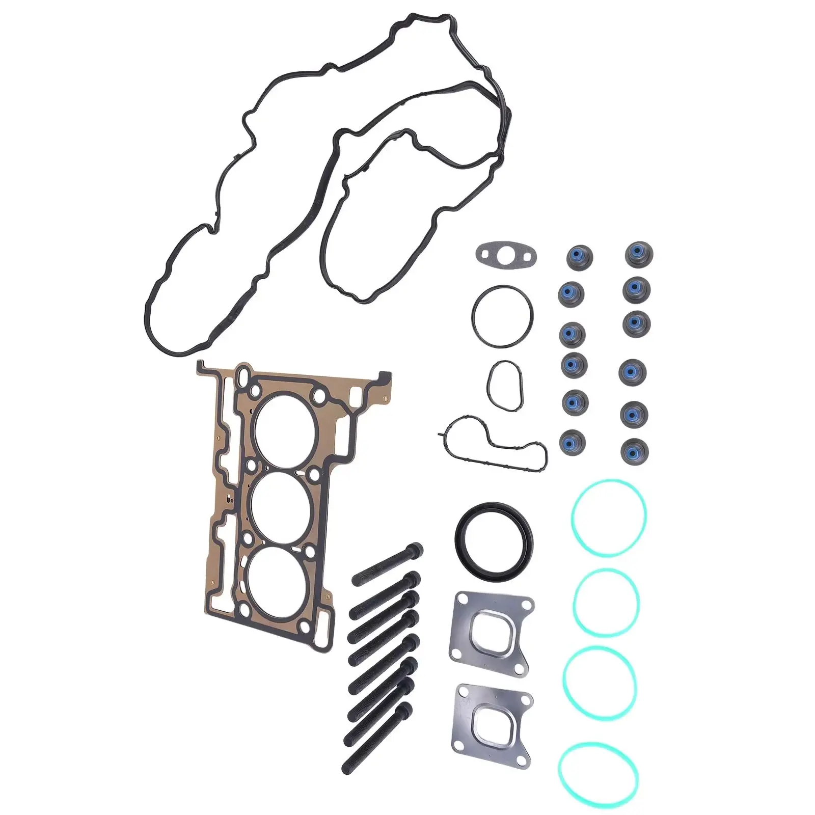 

Комплект прокладок головки двигателя, совместимый с Ford EcoBoost 1.0 2012-2020 DM5G6051AA включает в себя: 1 комплект прокладок головки