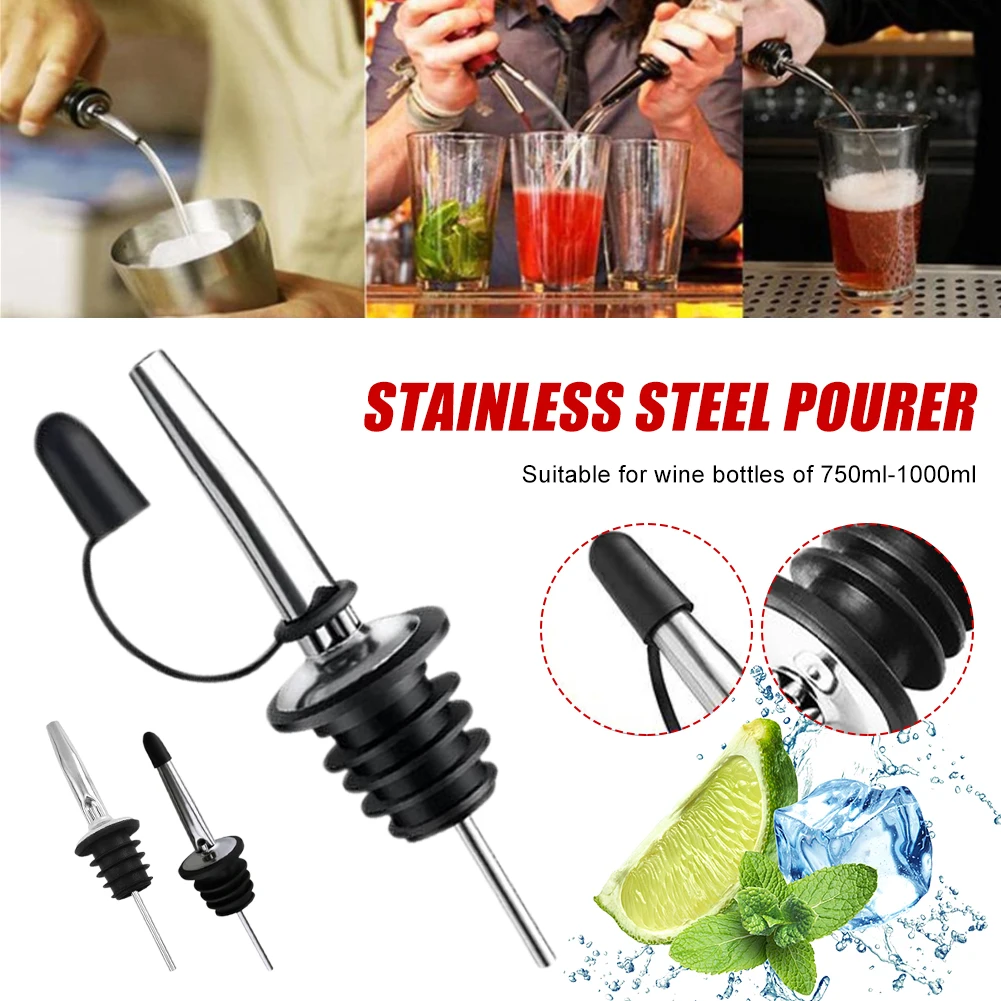 1Pcs Oil Bottle Stopper Cap Dispenser Sprayer Lock Wine Pourer Sauce Nozzle Liquor Leak-Proof Plug Bottle Stopper Bar Accessorie
