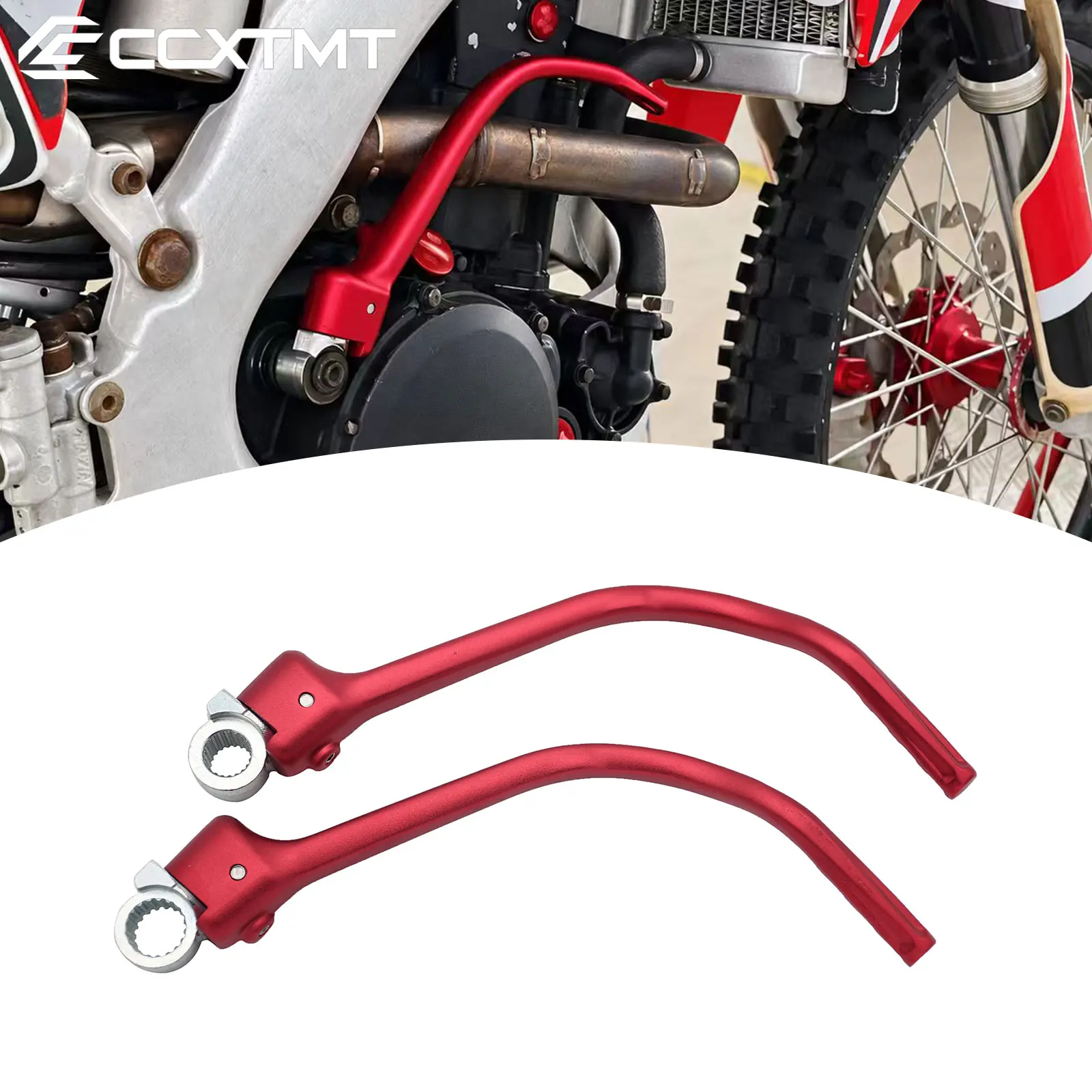 Motorcycle Dirt Bike Aluminum Forged CNC Kick Start Lever Pedal For Honda 250R CRF250R 2012-2017 450R CRF450R 2012-2016 Parts