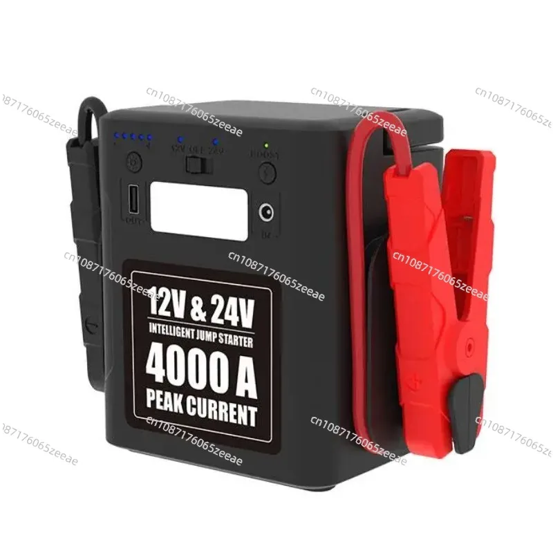 Portable Battery Power Booster 12v 24v 4000 Amp with Lithium Battery 12/24 Volt Car Jump Starter for Truck Made in Japan