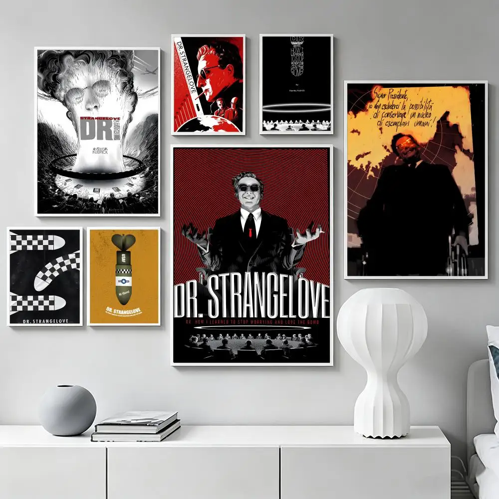 Movie D-Dr Strangelove Poster Premium Art Wall Decor, Simple Ornament for Living and Leisure Areas