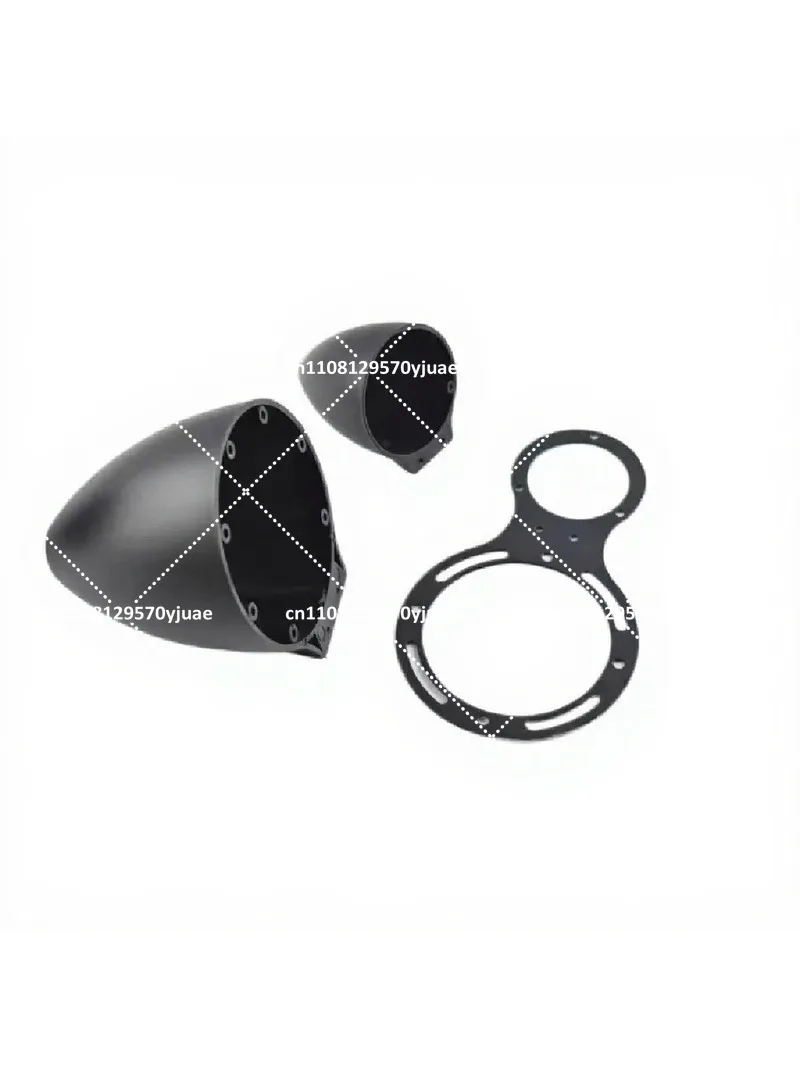 3-Way Car Audio Speaker System with 3.5 Inch Midrange, No-Pour Film Bracket, High Pitch Tweeter Base