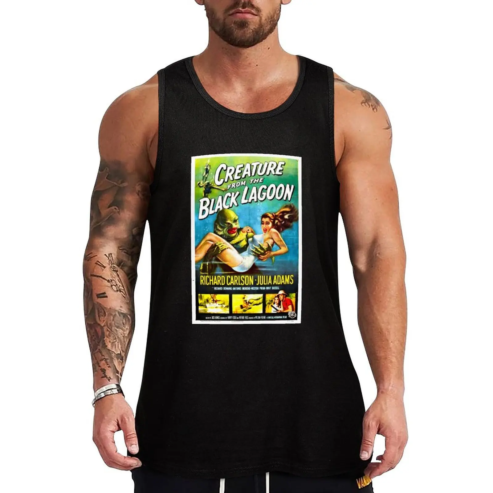 

Creature From The Black Lagoon Tank Top sleeveless Men's t-shirts T-shirt man Men's summer vest