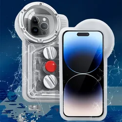 Waterproof Phone Case for iPhone 15 Pro Max /14/13/12 Pro/15pro Diving Housing Underwater Protective Cover Swimming Snorkeling