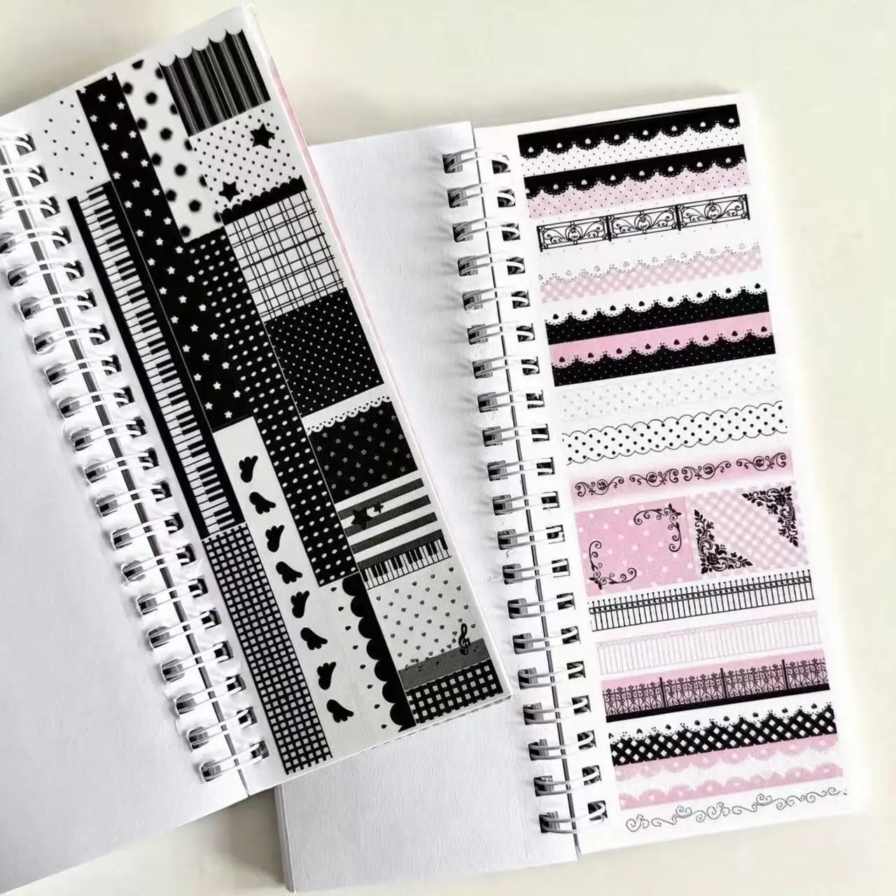 New Cute Tear Strip Archive Stickers Book Simple Ins Style Pull Strip Collage Base DIY Decorative Material Stickers Retro Gifts