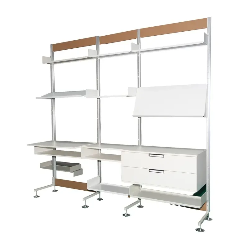 Metal Removable Folding Storage Rack with Wheels, Assemblable, Suitable for Living Room and Multi-Room Use