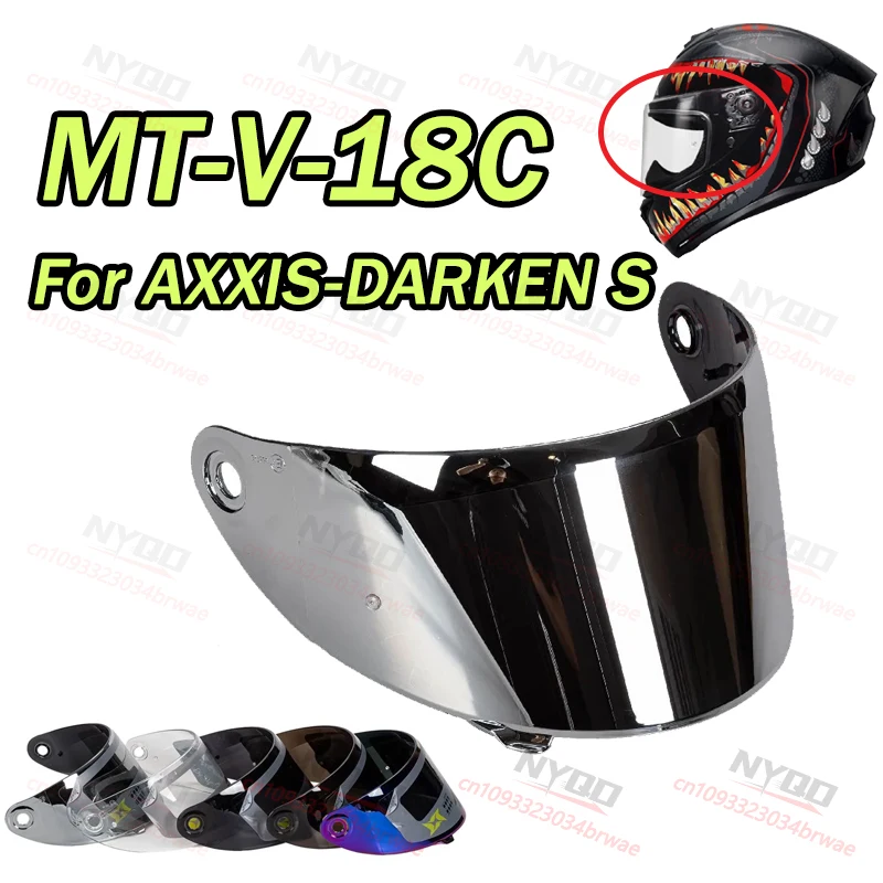 

Визор для шлема MT-V-18C для AXXIS DARKEN S, оригинальная линза AXXIS, аксессуары для шлемов, визор для мотошлема