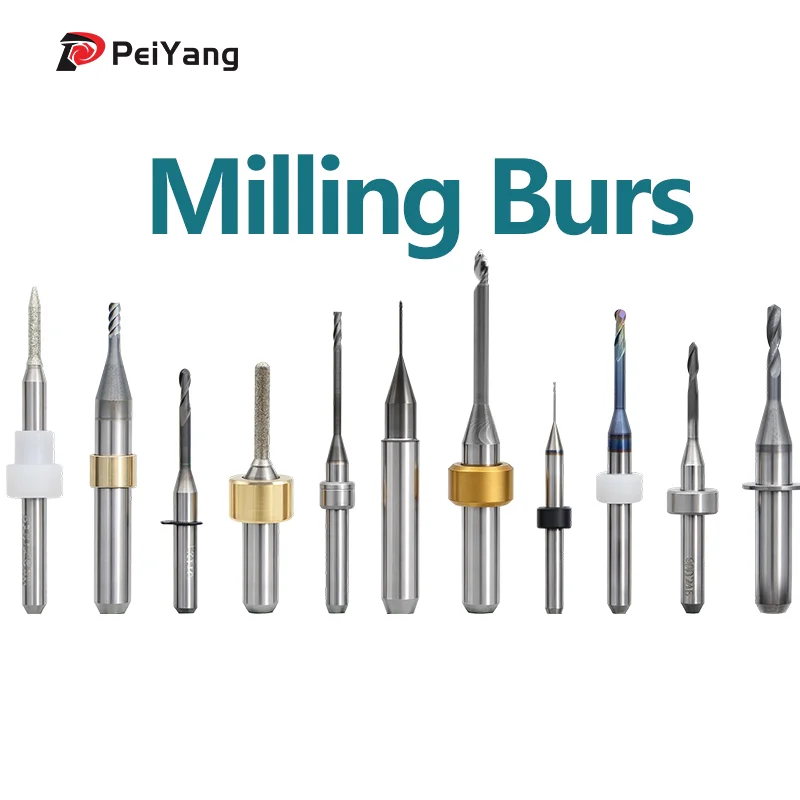 CAD/CAM Dental Milling Burs Diamond Coating  for Zirconia for Roland/Sirona Mcx5/Amann Girrbach/350i/Camdent/Ucera/Yenadent/Aidi