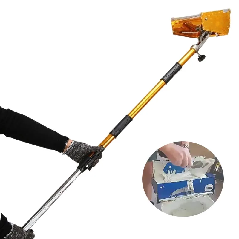 New Drywall Smoothing  Plastering Flat Box Plaster Box Flat Finishing Box Kit Drywall Taping Tools Adjustable Extendable Handle