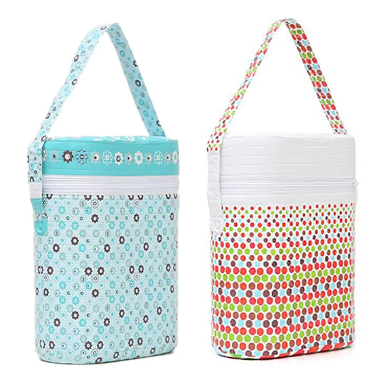 Portable Cartoon Baby Bottle Sacos de isolamento, bolsa múmia, comida térmica saco quente, garrafa de leite, bonito