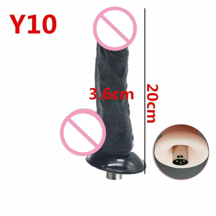 Sex Machine Attachments Dildos for Sex Machine with 3XLR Connector Extra long and extra thick vibrator for women